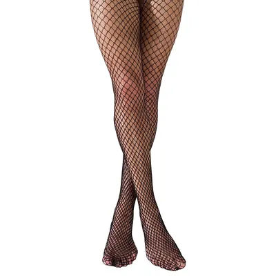 Collant résille pour hommes, noir