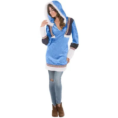 Robe "esquimau" pour femmes, bleu glacier