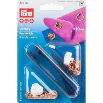 Prym Boutons pression pour jersey, cuivre, dim. : 10 mm Ø, 10 pièces
