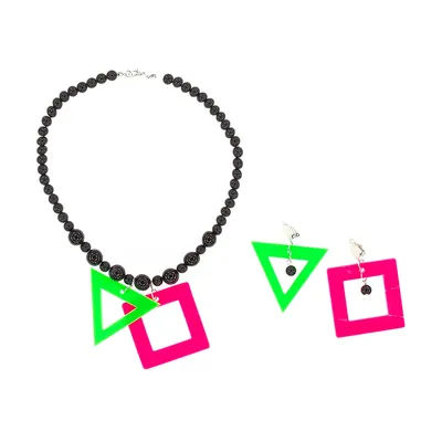 Parure de bijoux "fluo"