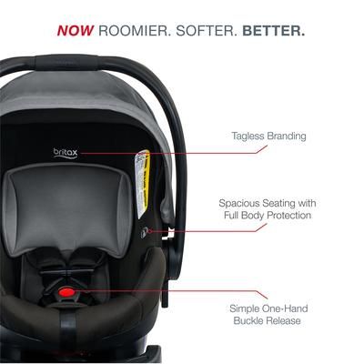 Britax B-Safe Gen2 Lightweight Infant Car Seat - Greystone (SafeWash)