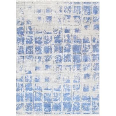 "Modern Collection Hand-Knotted Silk Area Rug- 6' 1" X 9' 4" - Pasargad Home pV-5b 6x9"