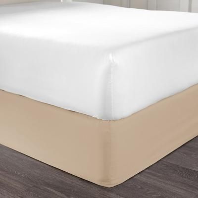 BH Studio Microfiber Bedskirt by BH Studio in Taupe (Size FULL)