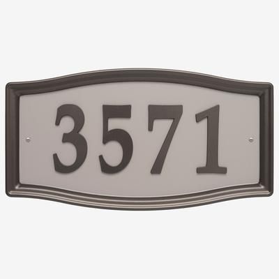 Easy Street Address Sign by Whitehall Products in Bronze