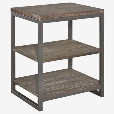 Barnside Metro Night Table by Homestyles in Grey