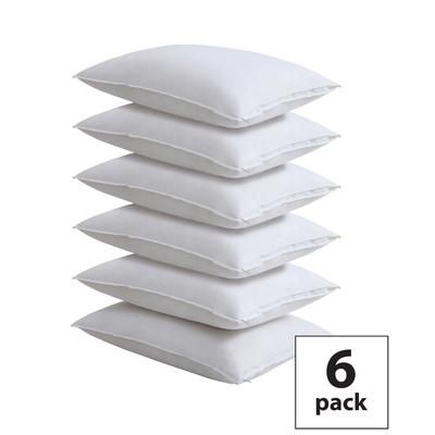 Fresh Ideas 6-Pack 100% Cotton Pillow Protectors by Levinsohn Textiles in White (Size QUEEN)