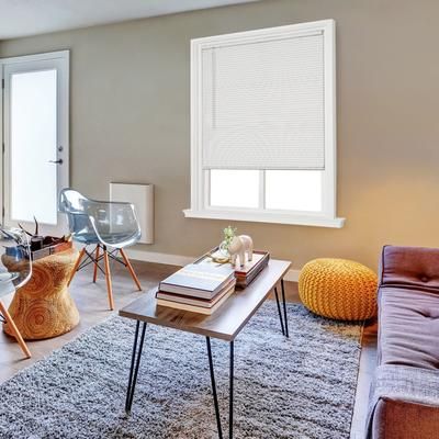 Wide Width Cut-to-Width 1" RD Cordless Blind by Whole Space Industries in White (Size 66" W 64" L)