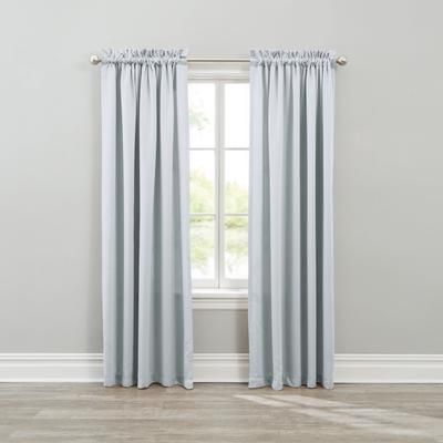 Wide Width BH Studio Room-Darkening Rod-Pocket Panel by BH Studio in Shell (Size 54" W 72" L) Window Curtain