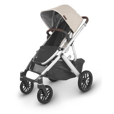 UPPAbaby VISTA V2 Single-to-Double Stroller - Declan (Oat Melange/Silver/Chestnut Leather)