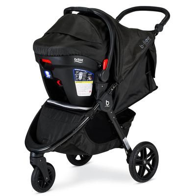 Britax B-Free Premium & B-Safe Gen2 FlexFit+ Travel System - Clean Comfort Black