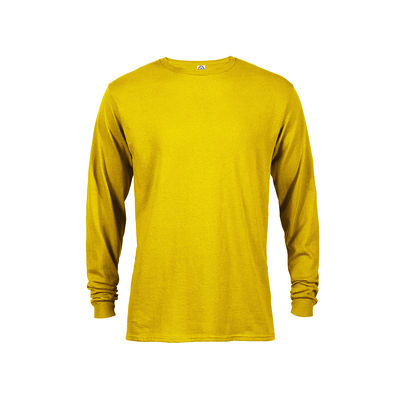Delta 61748 Pro Weight Adult 5.2 oz. Long Sleeve Top in Sunflower size 3X | Cotton