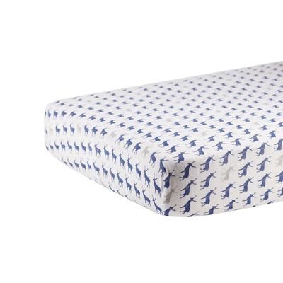 Blue Deer Cotton Muslin Crib Sheet - Newcastle Classics 712