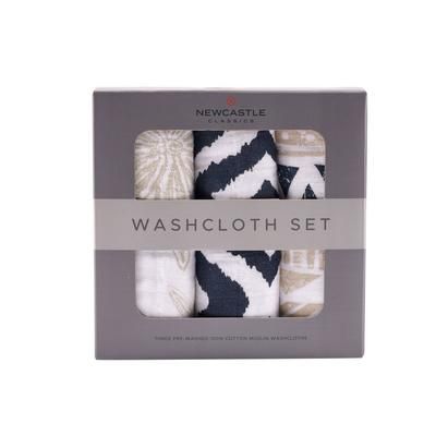 World Wanderer Cotton Washcloth Set 3PK - Newcastle Classics 661