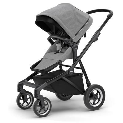 Thule Sleek Single-to-Double Stroller - Black / Grey Melange