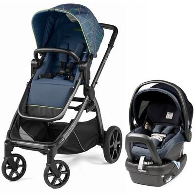 Peg Perego YPSI + Primo Viaggio 4-35 Nido Travel System Bundle - New Life / Mirage Blue