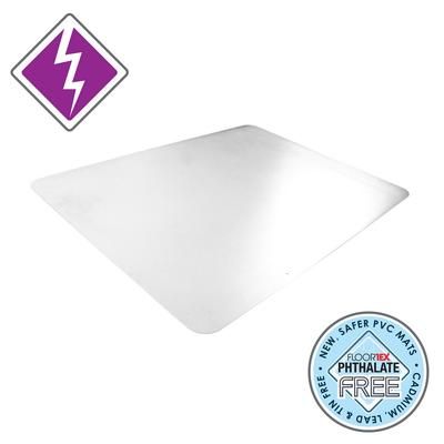 "Desktex Pack of 4 Anti-Static Vinyl Rectangular Desk Pads - 19" x 24" - Floortex FPDE31924V4"