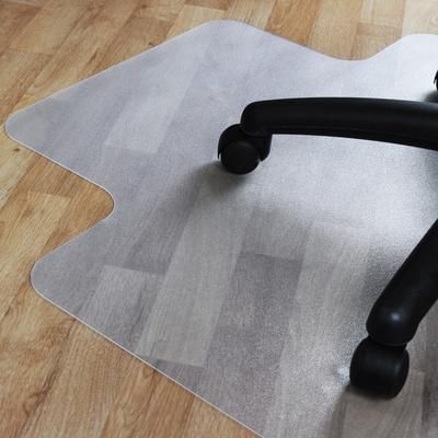 "Advantagemat Vinyl Lipped Chair Mat for Hard Floor - 48" x 60" - Floortex FR1215020LV"