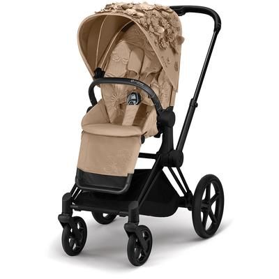 Cybex Priam 3 Complete Stroller Bundle - Simply Flowers - Nude Beige