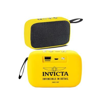 Invicta Portable Bluetooth Wireless Speaker with FM Radio Yellow (31494)