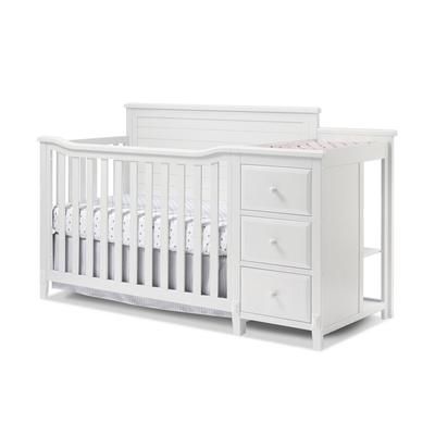 Berkley Crib & Changer Panel Crib in White - Sorelle Furniture 1350-W