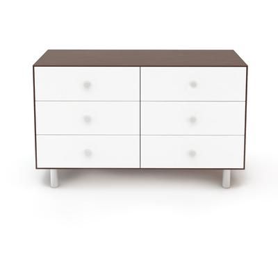 Oeuf 6 Drawer Dresser - Classic - White/Walnut