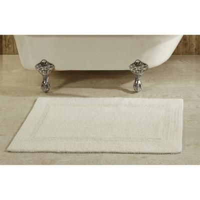 Lux Collections Bath Mat Rug 21" X 34" Rectangle by Better Trends in Ivory
