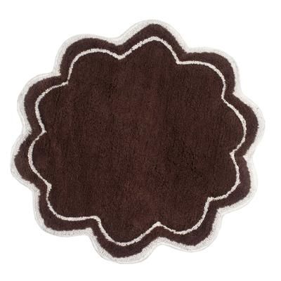 Allure Round Bah Rug Collection by Home Weavers Inc in Brown (Size 30" ROUND)
