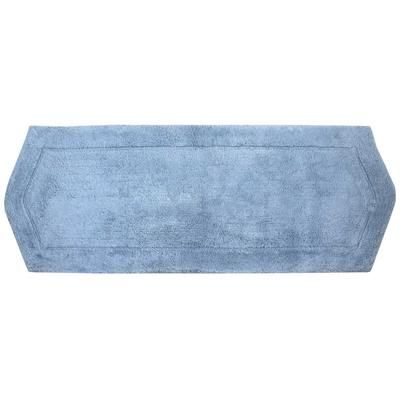 Waterford Bath Rug Collection by Home Weavers Inc in Blue (Size 22" X 60")
