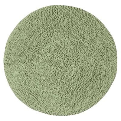Fantasia Round Bath Rug Collection by Home Weavers Inc in Sage (Size 30" ROUND)