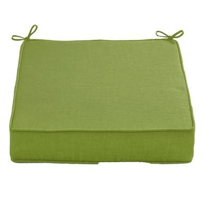 BH Outdoor Performance Single Deep Seat Cushion by BrylaneHome in Willow Outdoor Patio Chair Padding