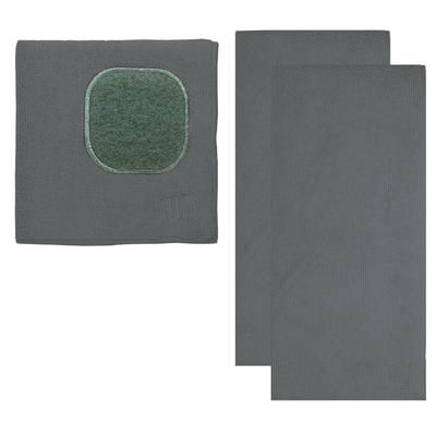 MUCloth & MUTowel 3pc Set by Mu Kitchen in Stainless