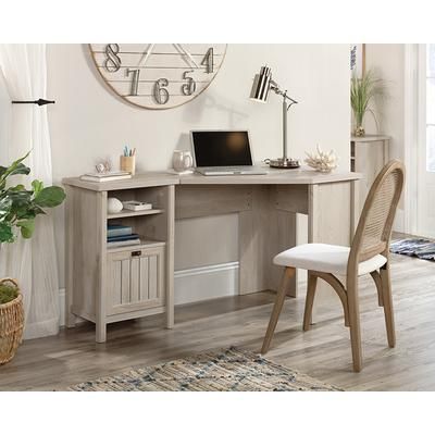 Costa Corner Computer Desk in Chalked Chestnut - Sauder 430237