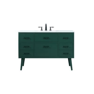 48 inch bathroom vanity in Green - Elegant Lighting VF41048MGN