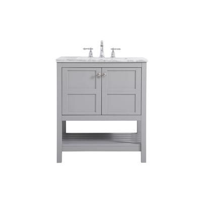 30 inch Single Bathroom Vanity in Gray - Elegant Lighting VF16530GR