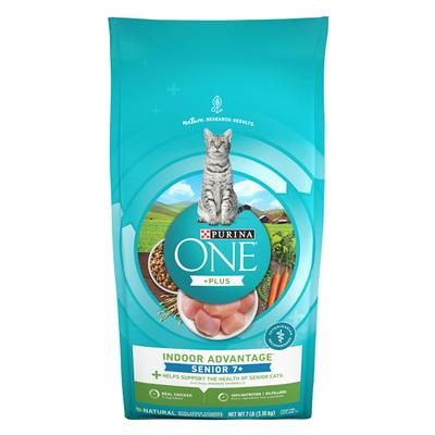 Indoor Advantage Senior+ High Protein, Natural Senior Dry Cat Food, 7 lbs.