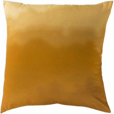 Meopham 22" Square Modern Cotton Bright Yellow/Camel/Mustard/Yellow Throw Pillow - Boutique Rugs