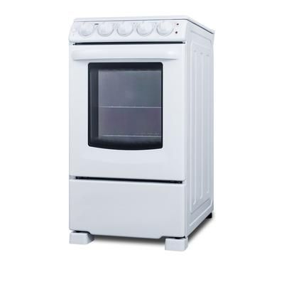 "20" Wide Electric Smooth-Top Range - Summit Appliance REX2051WRT"