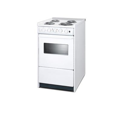 "20" Wide Electric Coil Top Range - Summit Appliance WEM110RW"