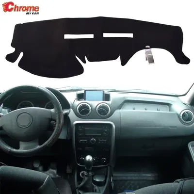 Couverture de tableau de bord de voiture, pour Dacia Duster Renault 2014 2015 2016 2017, tapis de tableau de bord Automobile, pare-soleil, couverture de tableau de bord