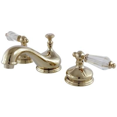 Kingston Brass KS1162WLL 8 in. Widespread Bathroom Faucet, Polished Brass - Kingston Brass KS1162WLL