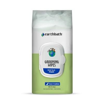 Earthbath Green Tea & Awapuhi Grooming Pet Wipes, Count of 100