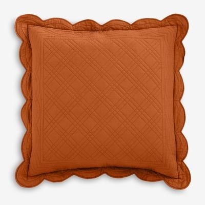 Florence Euro Sham by BrylaneHome in Spice (Size EURO)