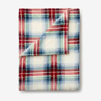 BH Studio Microfleece Blanket by BH Studio in Plaid Multi (Size TWIN)