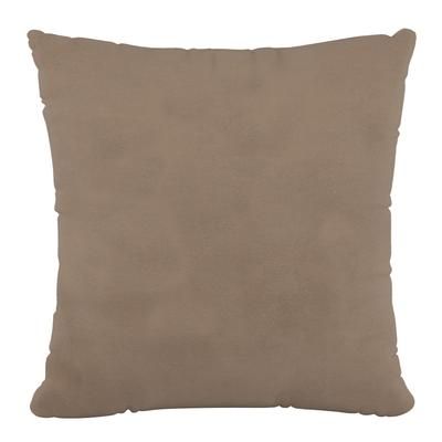18" Decorative Pillow by Skyline Furniture in Velvet Cocoa