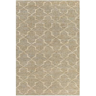Damawato 2' x 3' Cottage Handmade Jute Moroccan Jute Beige/Medium Gray/Taupe Area Rug - Boutique Rugs
