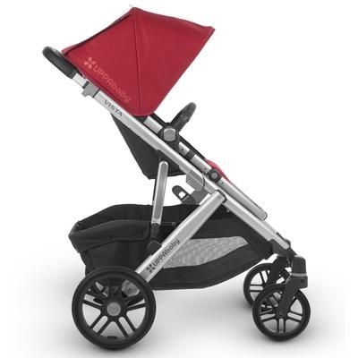 UPPAbaby 2018 / 2019 Vista Stroller - Denny (Red/Silver/Black Leather) OPEN BOX RETURN