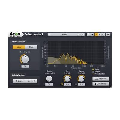 Acon Digital DeVerberate 3 Reverb-Reduction Plug-In Software (Download) 11-30549