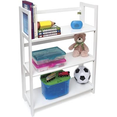 Lipper International Kids 3-Shelf Folding Bookcase - White