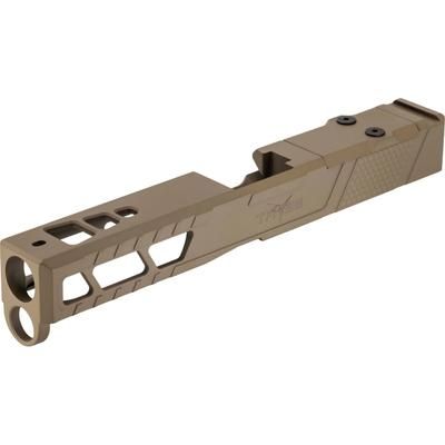 TRYBE Defense Pistol Slide Glock 17 Gen 5 Viper Cut Version 2 FDE Cerakote SLDG17G5VPRV2-FDE