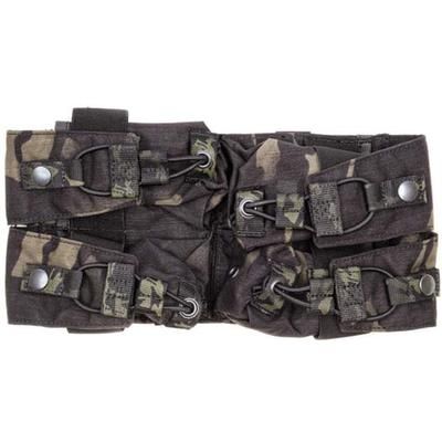 HRT Tactical Gear Quad Flashbang Zip-On Panel Multicam Black HRT-ZPFBP1-AA-MB